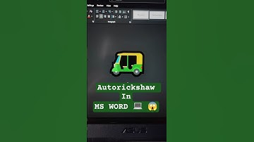 Auto Rickshaw Symbol Shortcut in MS Word 😱 | MS Word Tips & Tricks | Auto Rickshaw Emoji Shortcut