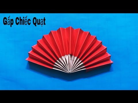 Cách gấp chiếc quạt xoè bằng giấy cực đẹp | Bao quát những kiến thức liên quan đến cach ve quat giay chuẩn nhất