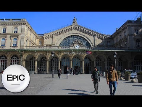 Gare de L'Est (Railway Station) - Paris, France (HD)