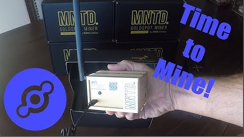 Unboxing GetMNTD Goldspot Miner and Setting up Hotspot on Helium App