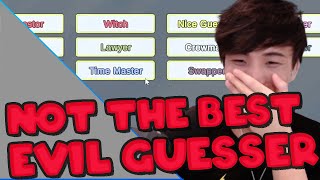 Not the BEST EVIL GUESSER ft. Sykkuno, Valkyrae, Corpse, Fuslie, Miyoung, Hassan and Blaustoise.