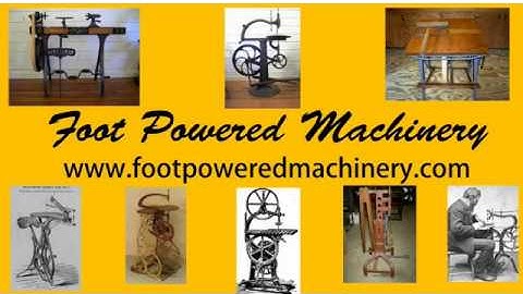 A J Wilkinson Foot Powered Wood Lathe