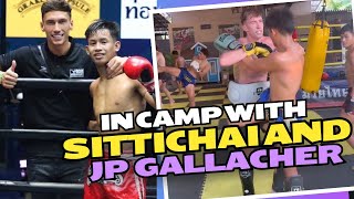 JP Gallacher training with Sittichai at Sor Dechapant Muaythai gym in Thailand 🇹🇭
