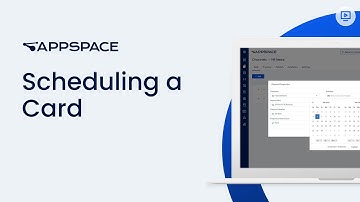 Content: Scheduling a Card