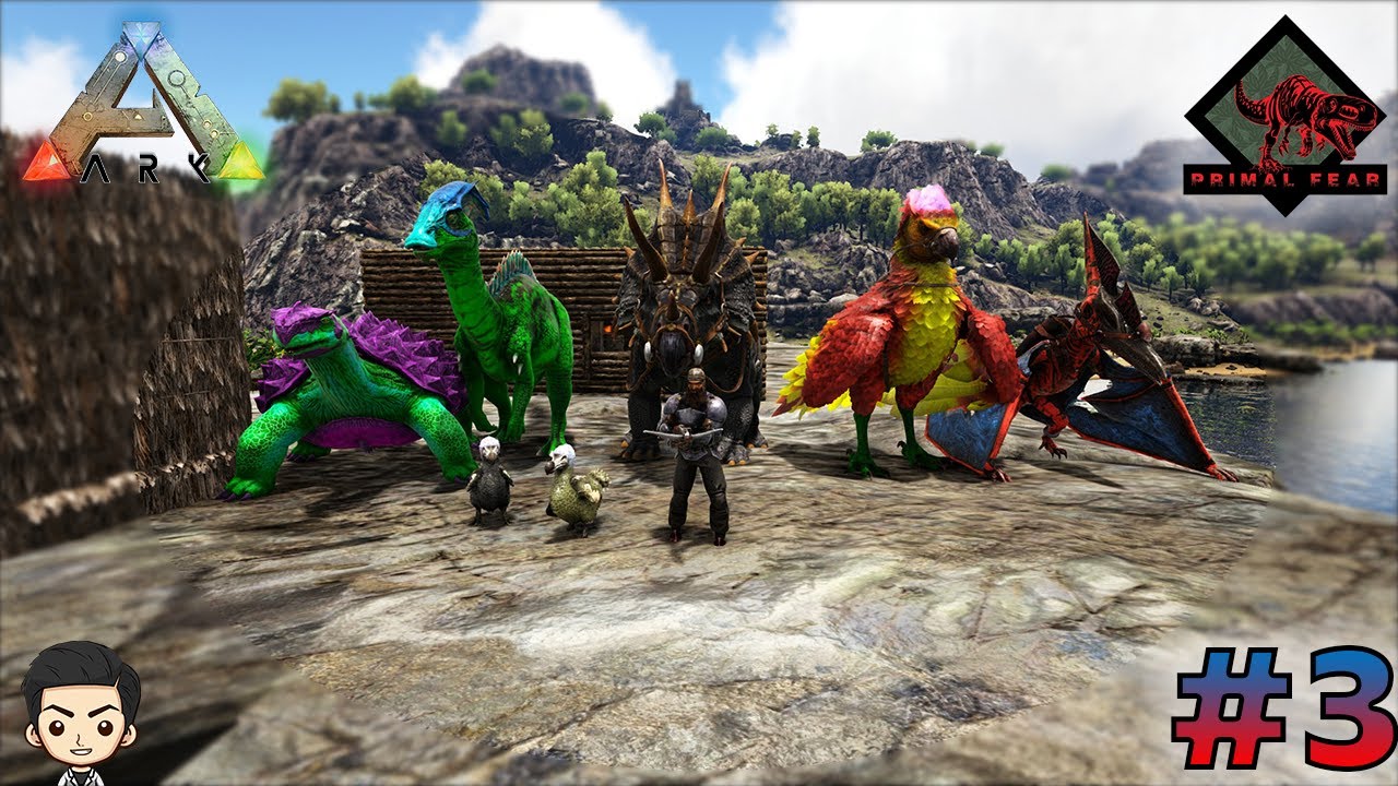 ARK Primal Fear #3 [FR] Notre premier dinosaures Alpha ! - YouTube