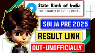 📢 SBI Clerk Prelims 2025 Result Link OUT (Unofficial)! 😱