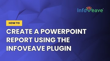 Create a powerpoint report using the Infoveave plugin