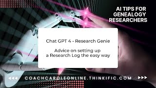 Chat GPT Research Genie: setting up research log the easy way screenshot 2
