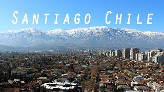 Santiago, Chile Drone Footage