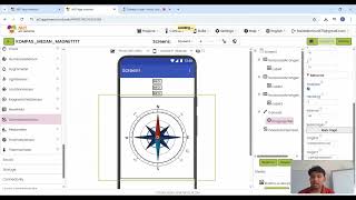 Membuat Kompas Digital: Contoh Medan Magnet dengan MIT App Inventor | Tugas UTS Fisika Lanjut screenshot 2