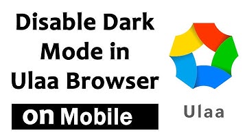 How to Disable Dark Mode in Ulaa Browser on Mobile | Turn Off Dark Mode in Ulaa Browser on Mobile