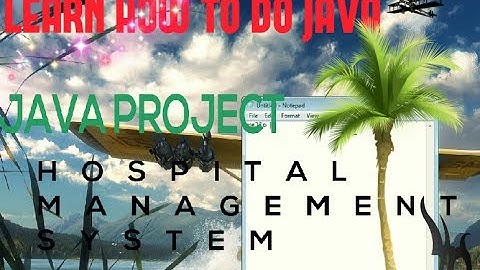 HOSPITAL MANAGEMENT SYSTEM PROJECT IN JAVA