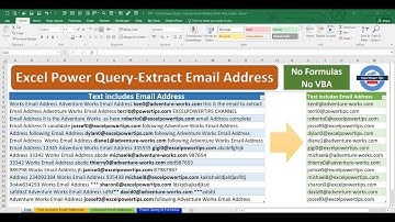 Excel Power Query - Fast extract Email Addresses from long string lists
