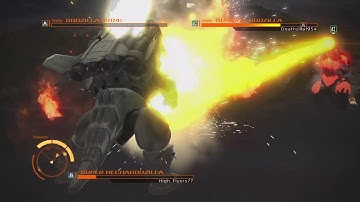 GODZILLA PS4: Super Mechagodzilla vs Godzilla 2014 and Burning Godzilla