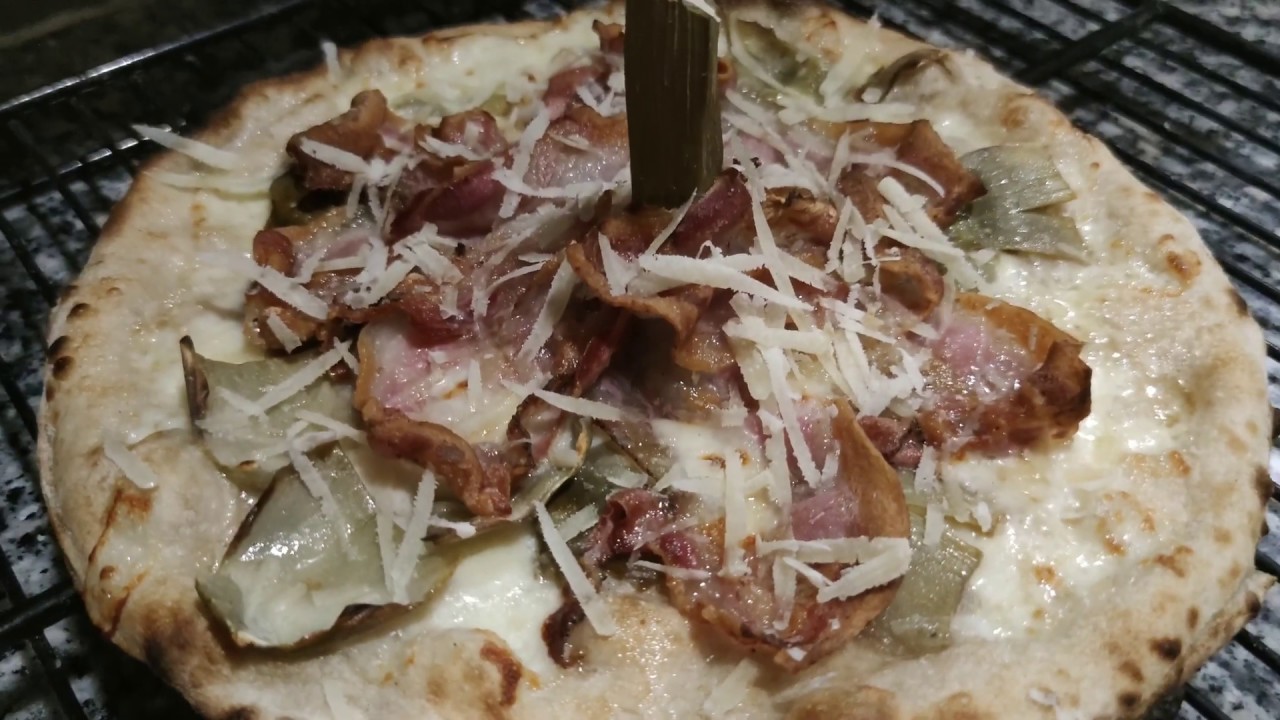 Pizza A Carciofara (Artichoke, Guanciale, and Pecorino Pizza)
