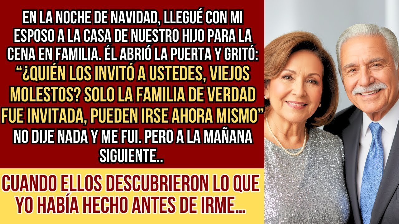 HISTORIAS REALES. En la cena de Navidad en casa de mi hijo, nos llamó viejos molestos y nos echó…