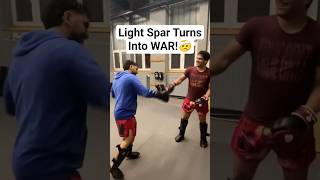 Sparring becomes WAR! #boxing