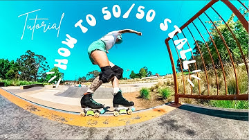 How to 50/50 stall on roller skates | TUTORIAL