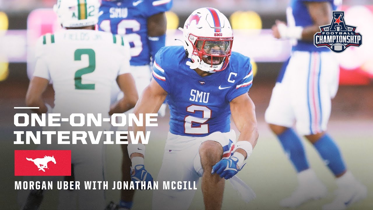 SMU Senior Safety Jonathan McGill One-On-One with Morgan Uber during AAC Champ Week