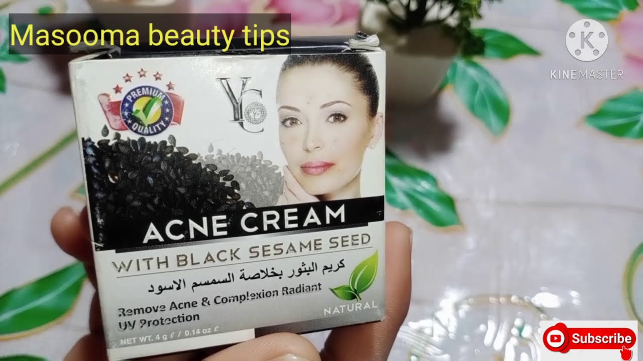 YC Acne cream with black sesame seedBest acne creamHow to remove acne