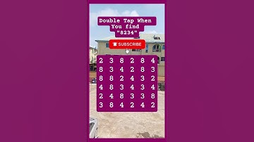 Observation Visual Test: 5 Seconds For You To Spot 8234. Try Your Skills!#search #puzzle #shorts