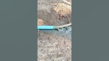 Unclog Mud Clog Culvert Pipe #unclog #clog #culvert #shorts