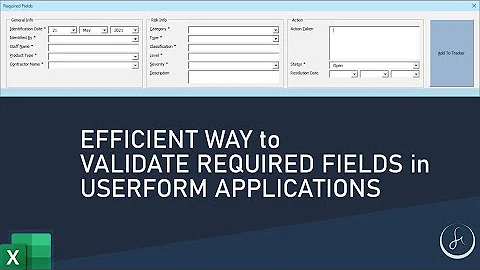 Data Validation for Required Fields in Userform Applications