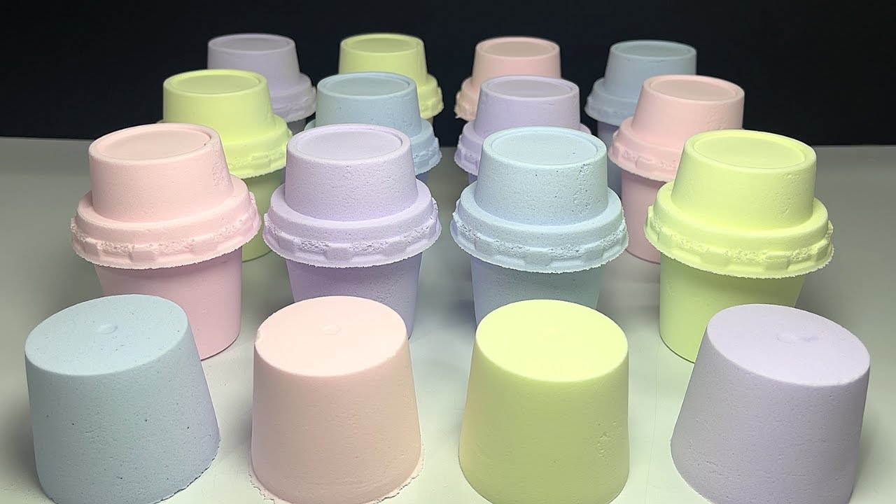 Satisfying Video I ASMR Baking Soda I Cups