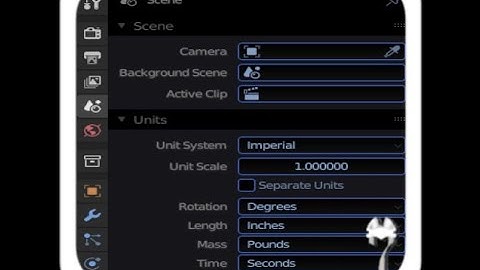 Blender 3D Units Of Measure Change