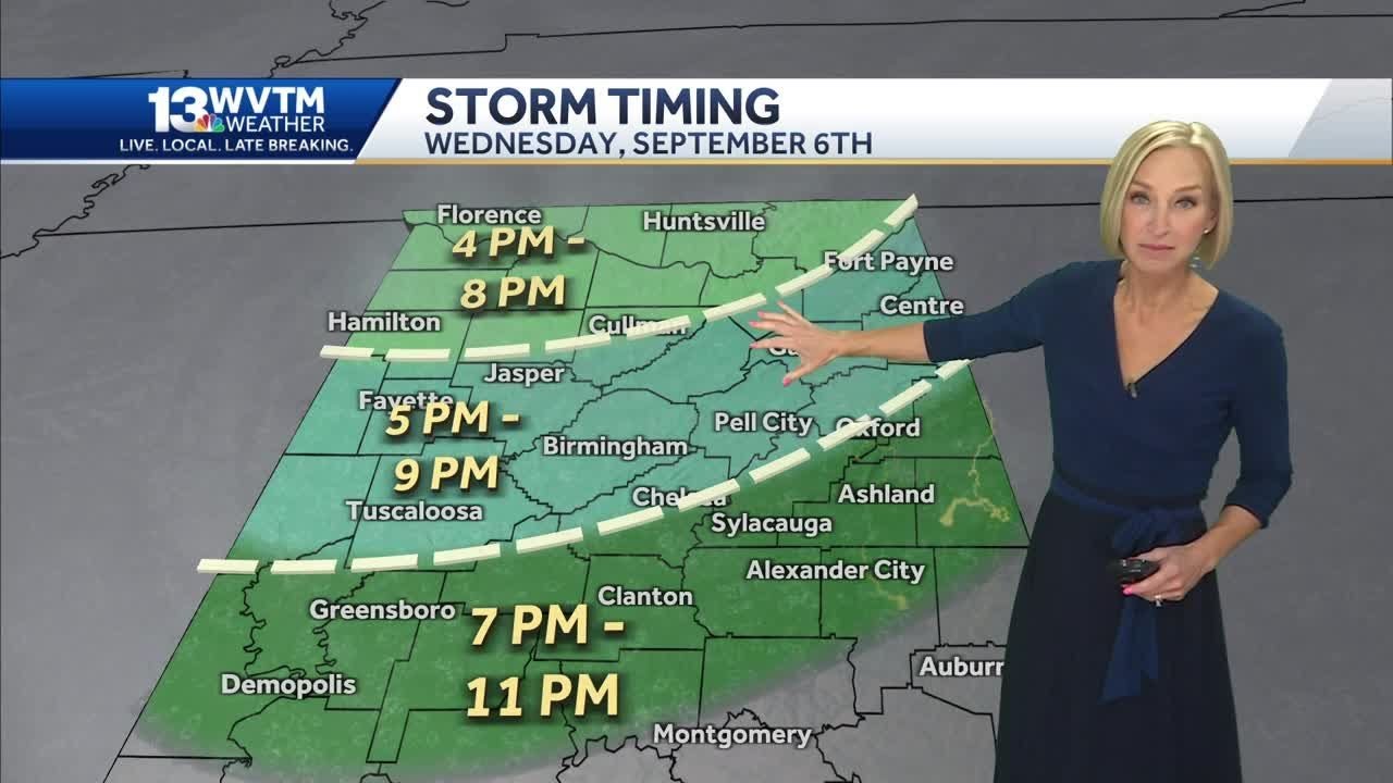Widely scattered storms forecast late Wednesday afternoon into the ...