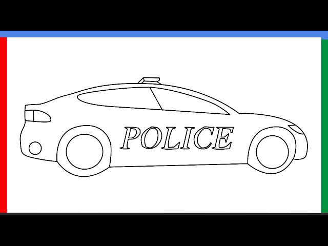 How to Draw a Police Car Step by Step