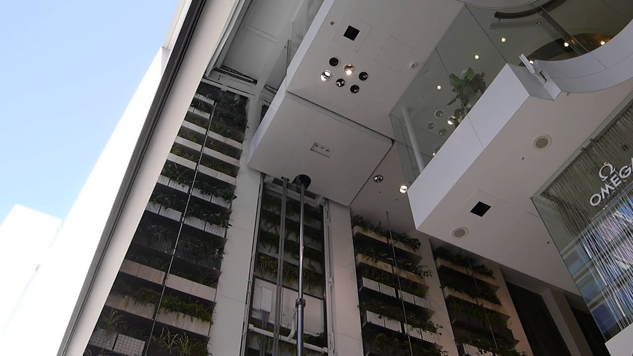 swatch本社ビル 屋外エレベーター@銀座