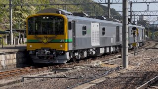 GV-E197系200番台TS08編成2両[特製HM掲出]が旧型客車6両と連結するシーン 2026.4.25