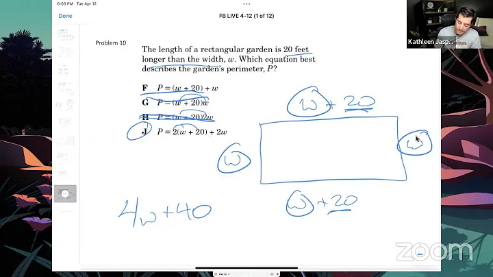 Live Math 04/12/2022