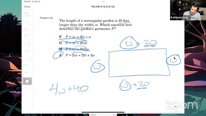 Live Math 04/12/2022