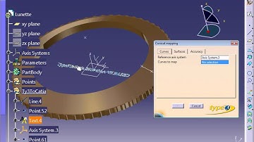 Type3-CAA - Conical Text Mapping in CATIA V5
