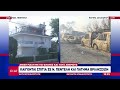 Καμένα σπίτια και αυτοκίνητα 