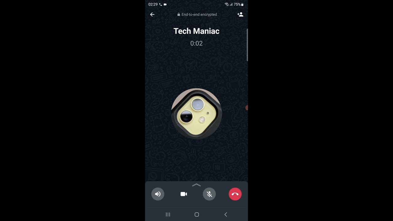 Samsung Galaxy Android 13 WhatsApp Incoming Call on the Top S22 Ultra ...