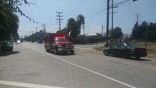 LAFD Rescue 75 Responding