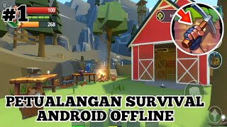 Petualangan Survival Android - Tegra Crafting and Building Survival shooter Part 1 screenshot 5