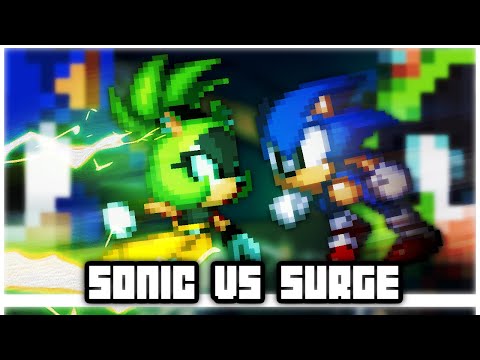 Sonic vs Surge - Sprite Animation Battle
