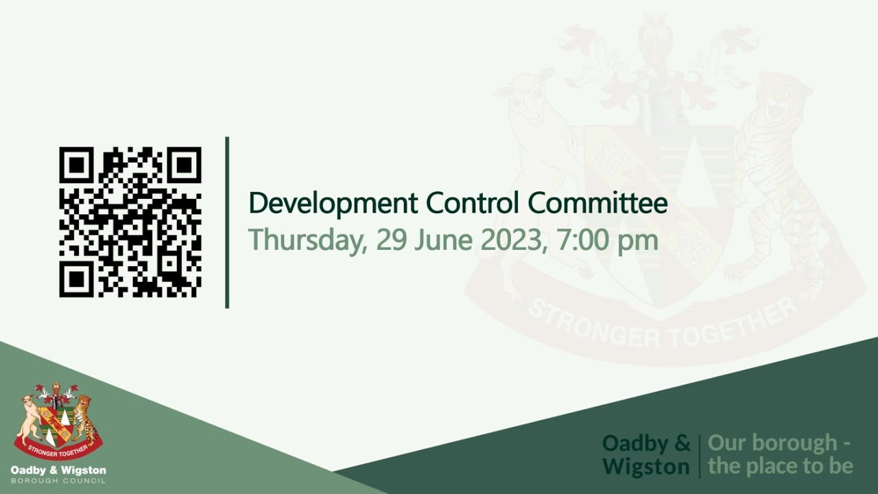 Development Control Committee | Thursday, 29 June 2023, 7.00 pm - YouTube