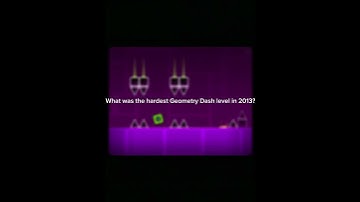 Hardest geometry dash level in 2013 🤔#gd #geometrydash #shorts #gddemon 