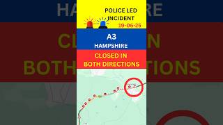 Cleared A3 Incident Today In hdanshire police news trafficupdates trafficalert