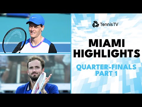 Sinner Faces Machac; Medvedev & Jarry Collide | Miami 2024 Quarter-Finals Highlights