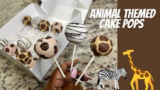 Safari Animal Cake Pops