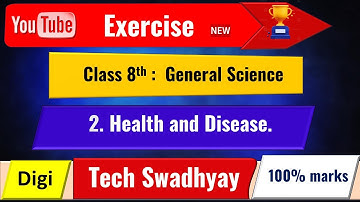 Class 8 Science Exercise 2 | Health and Disease | Easy  Q&A | Maharashtra Board