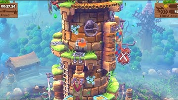 Blocky Castle 2: Multiplayer - Level 3 - tower climbing platformer game for Android - gameplay.