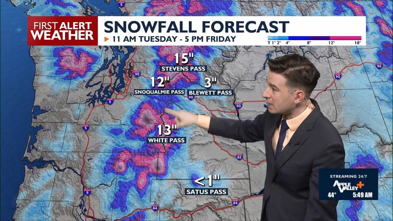 High winds Tuesday through Thursday, snowy mountain passes Tuesday ...