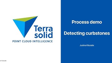 Detecting Curbstones Using TerraScan
